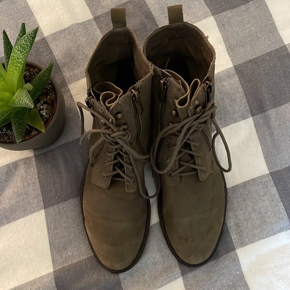 Sam Edelman Mackay Leather Combat Slouchy Combat Boots - Picture 3 of 7